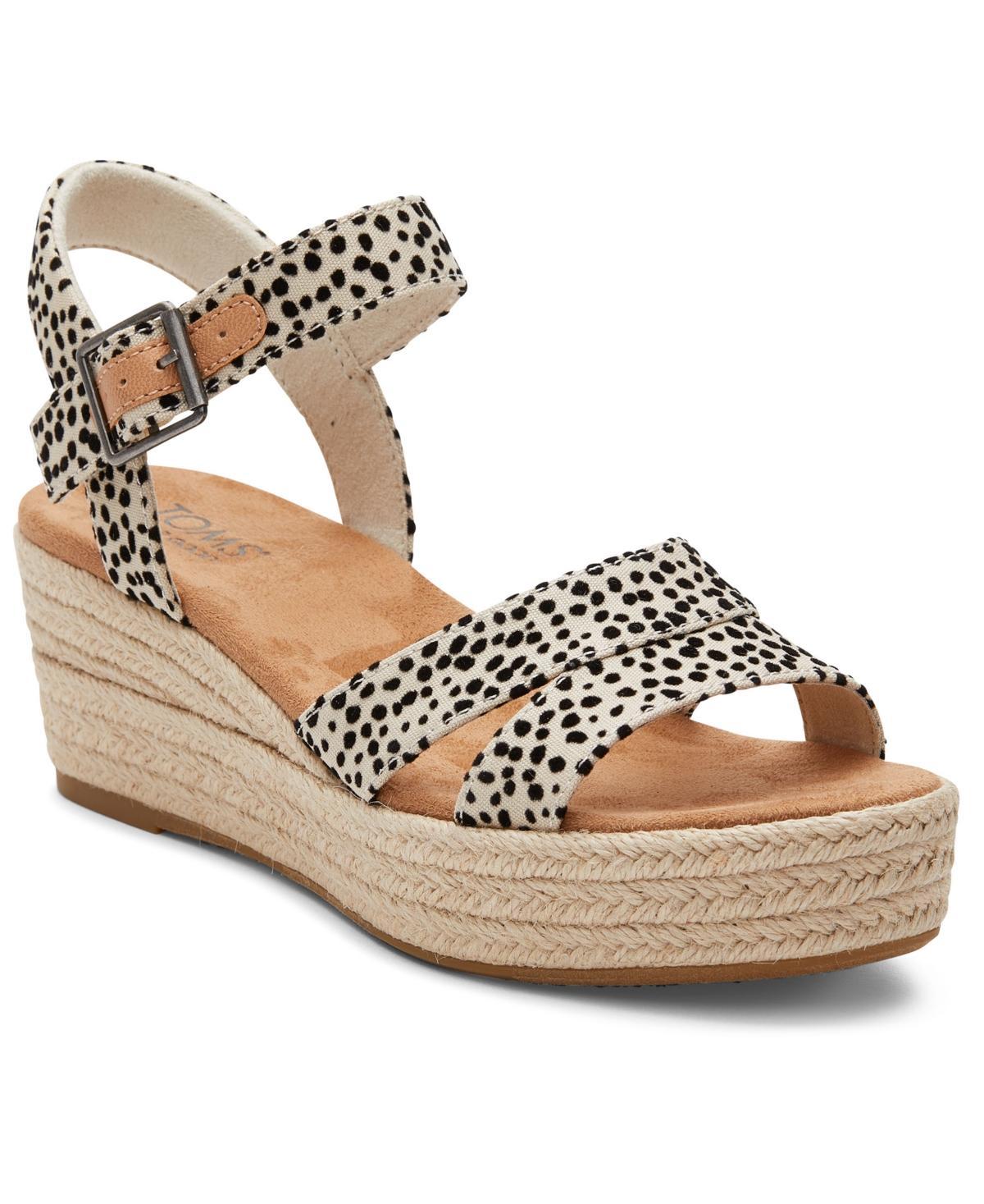 Toms Womens Audrey Espadrille Wedge Sandals Product Image