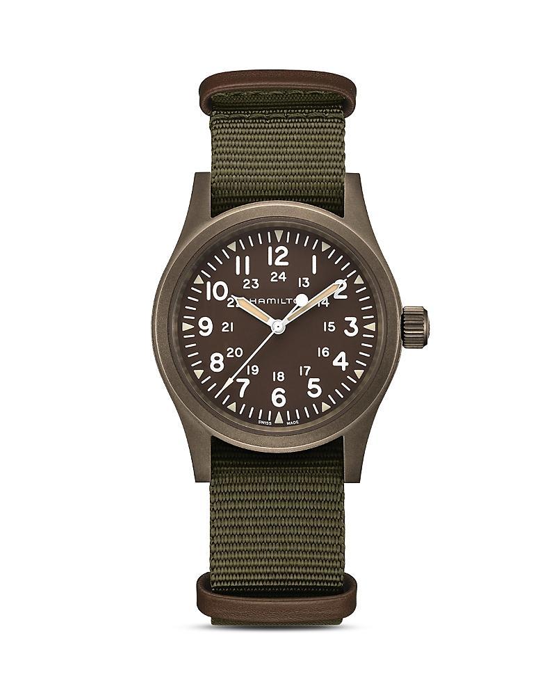 Hamilton Khaki Field Mechanical Canvas Strap Watch Product Image
