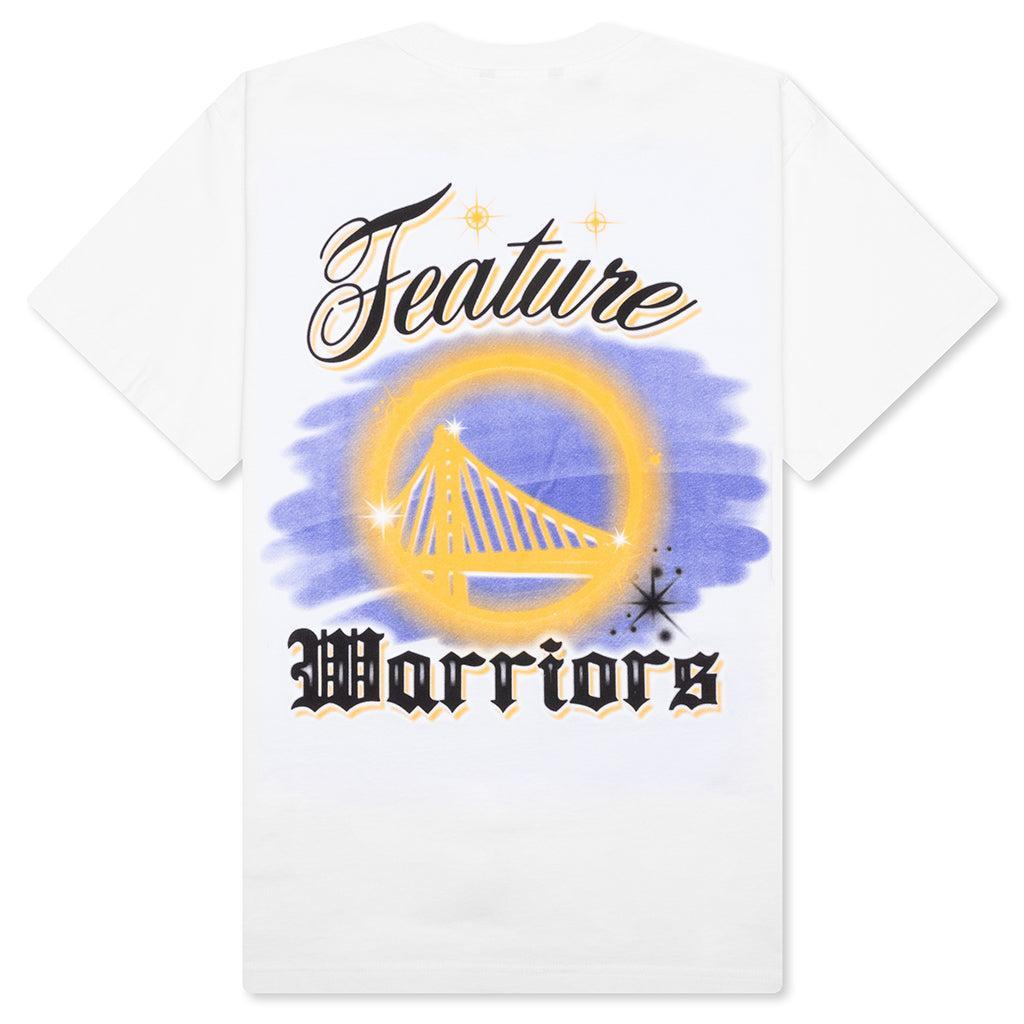 FEATURE x Golden State Warriors Airbrush Tee - White Male Product Image