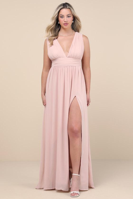 Heavenly Hues Blush Maxi Dress Product Image