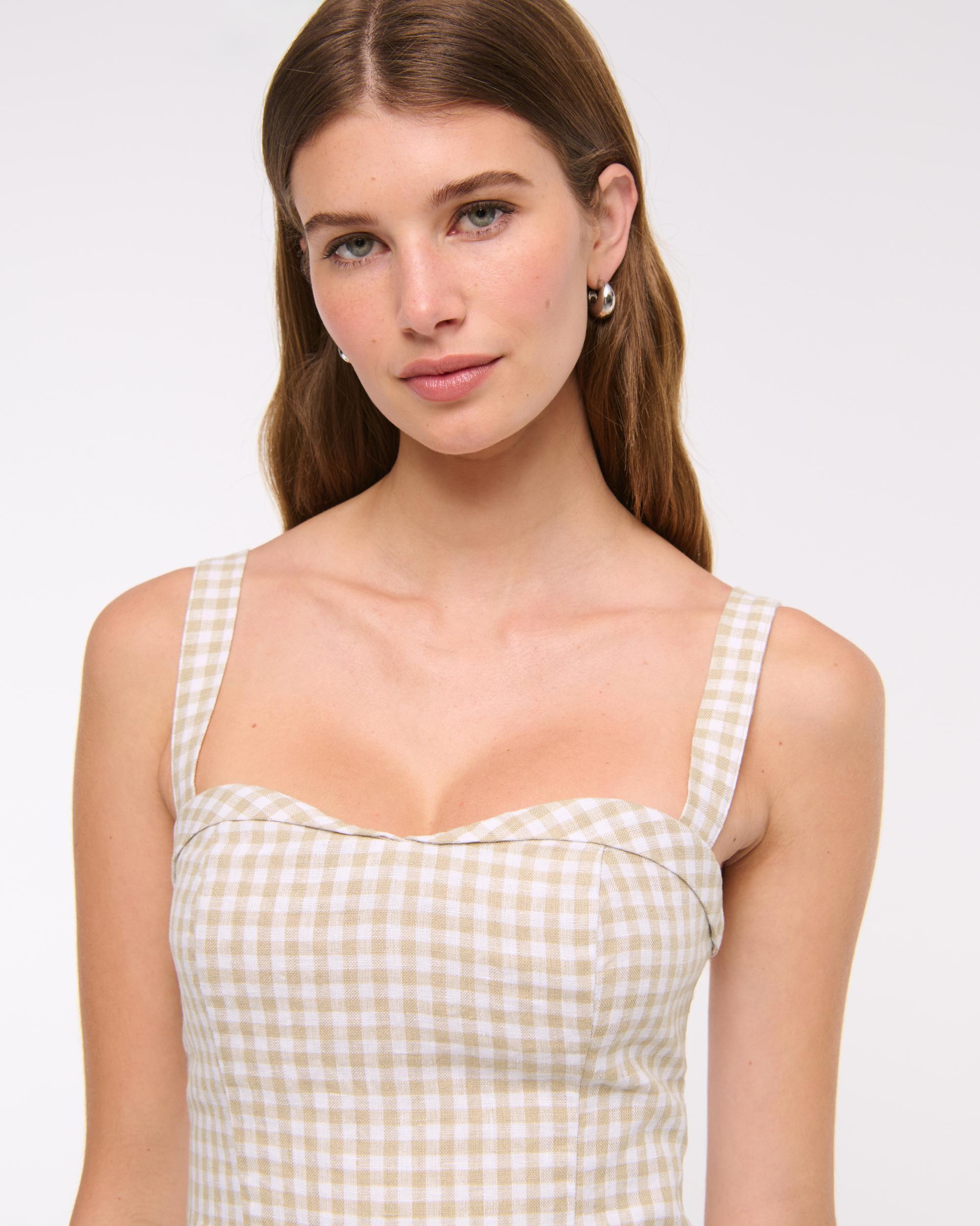 Premium Linen Drop-Waist Skort Product Image