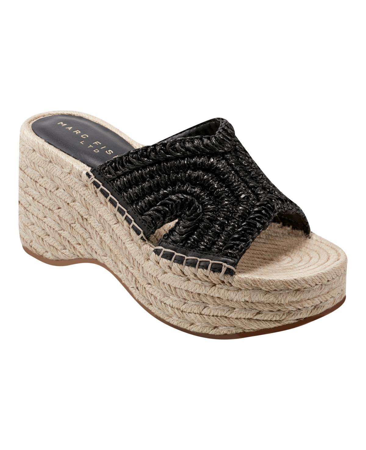 Marc Fisher Ltd. Womens Zakki Woven Espadrille Wedge Sandals Product Image