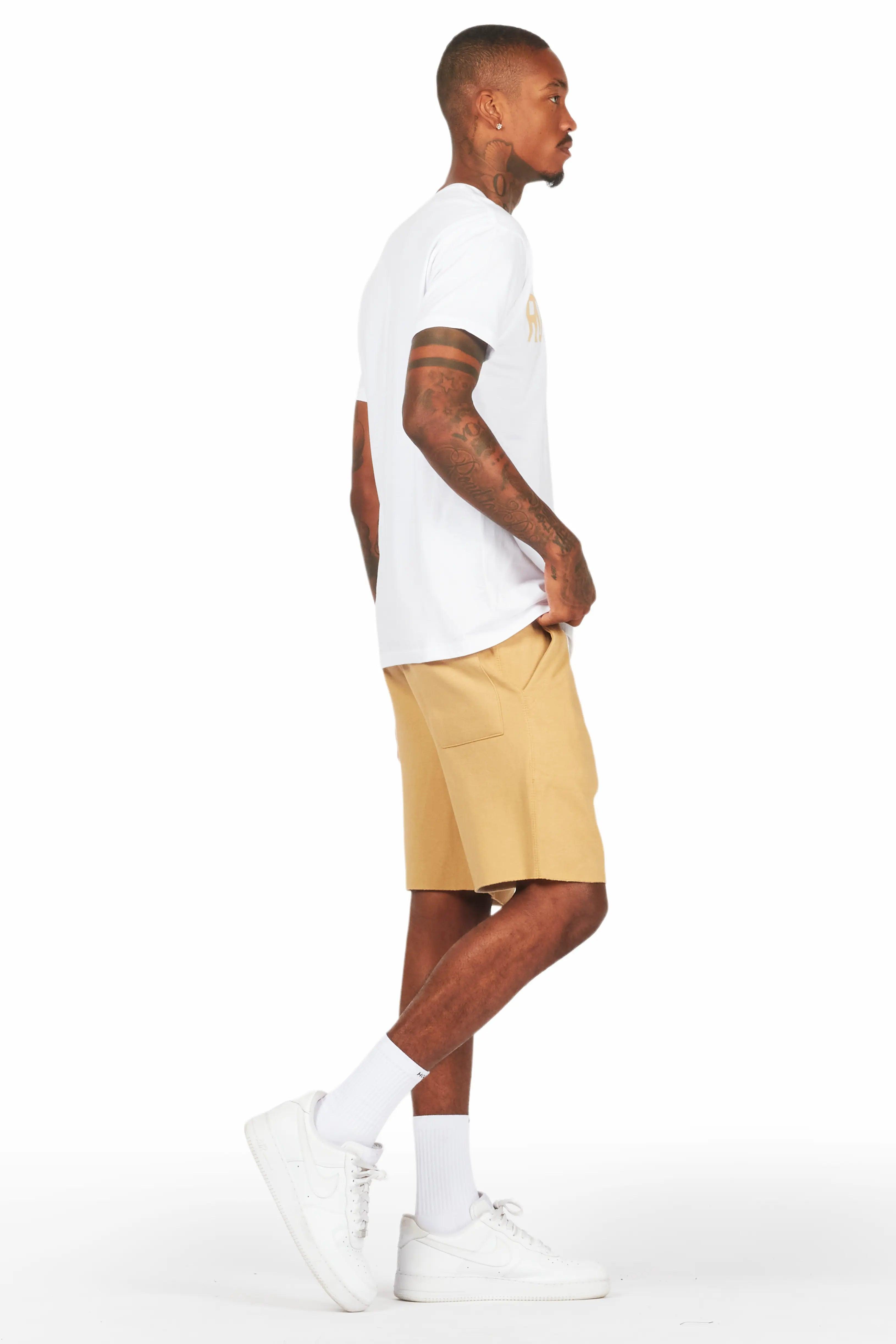 Sana Short Set-White/ Beige Male Product Image