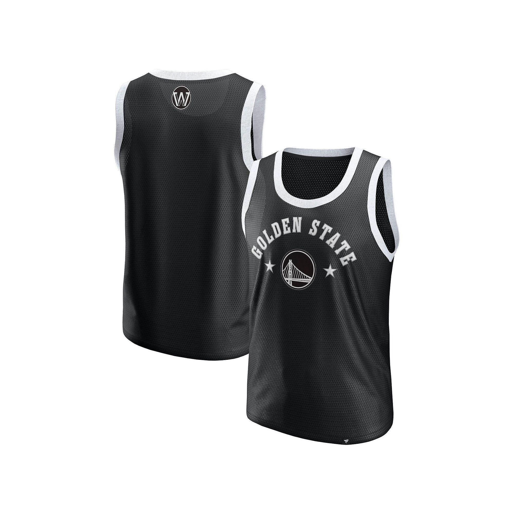 Men's Fanatics  Black Golden State Warriors Mesh Tank Top, Size: 2XL Product Image