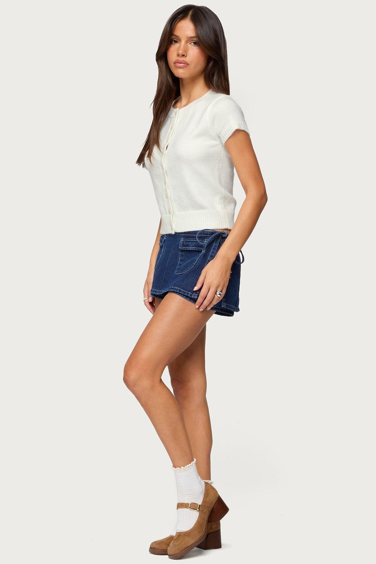 Coreen Button Up Knit Top Product Image