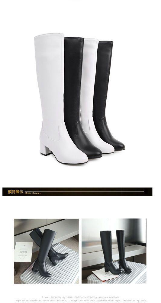Chunky-Heel Long Boots Product Image