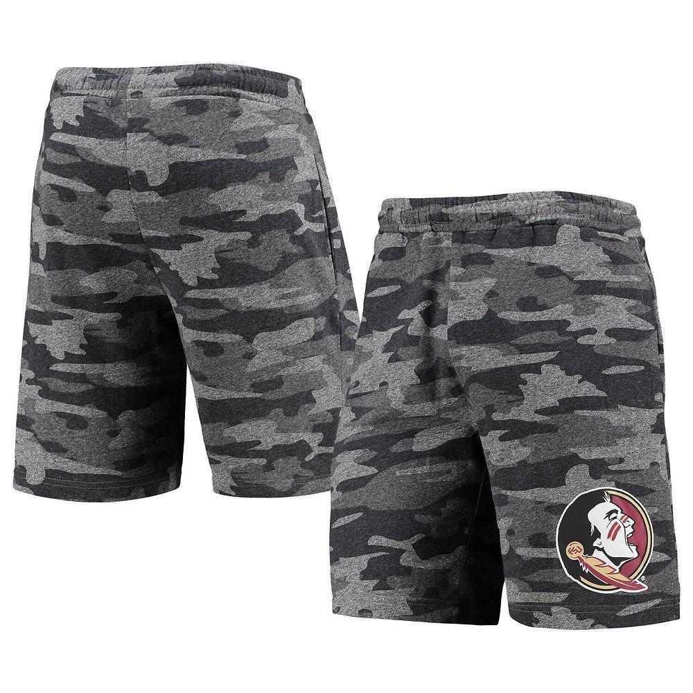 Men's Concepts Sport Charcoal/Gray Florida State Seminoles Camo Backup Terry Jam Lounge Shorts,  Product Image