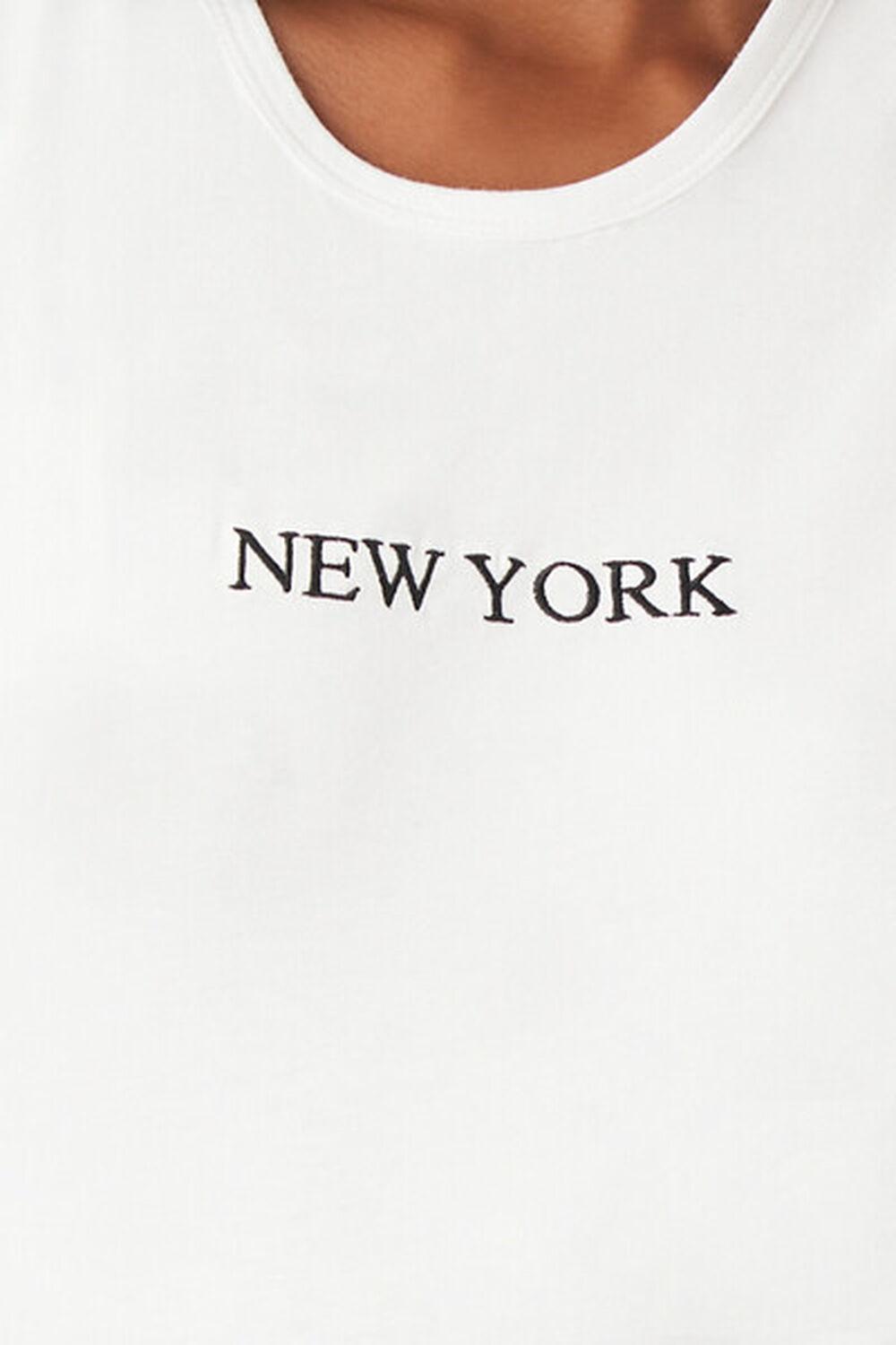 Sleeveless New York Graphic Bodysuit | Forever 21 Product Image