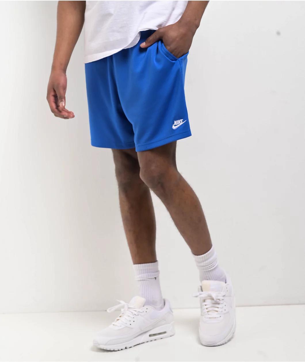 Nike Mesh Flow Blue Shorts Product Image