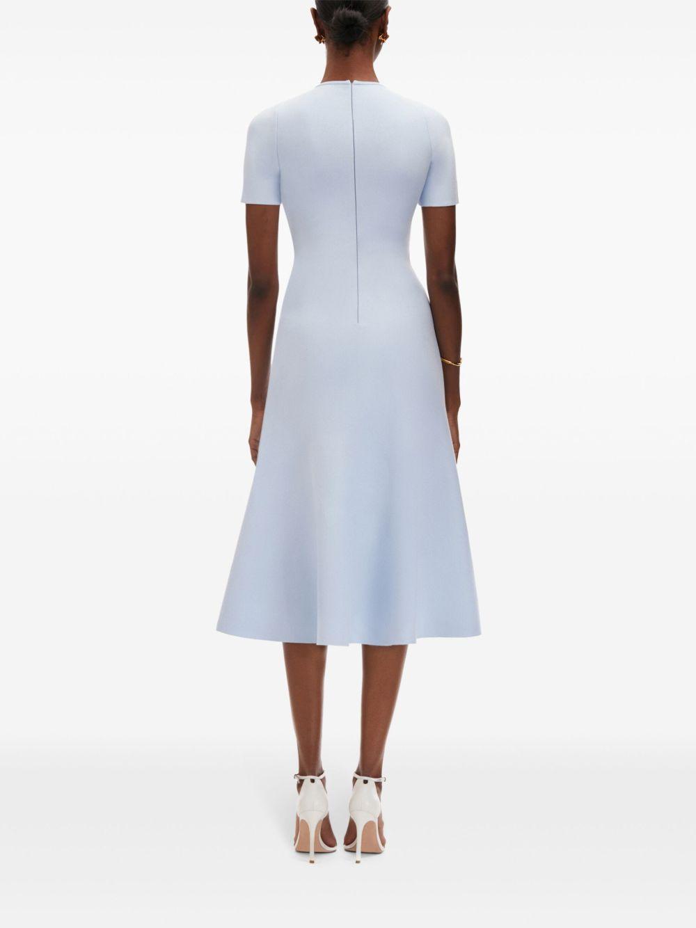 Orchid embroidered jacquard midi dress Product Image