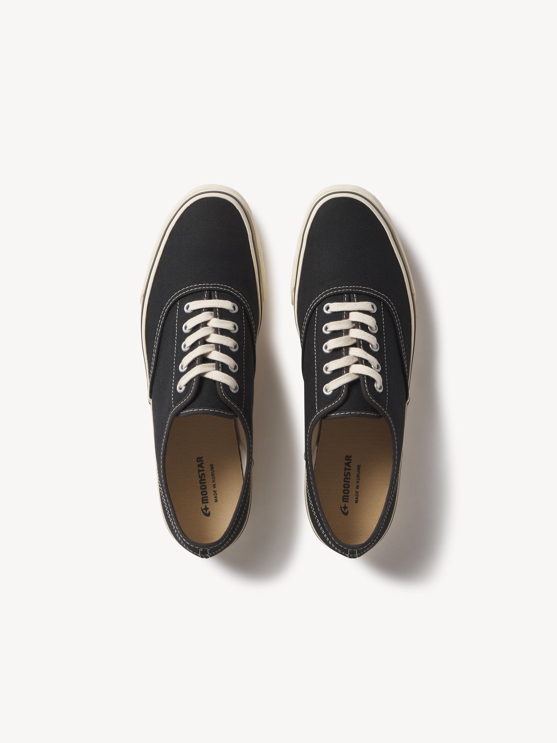 Black Herringbone Moonstar Deck Shoe Product Image