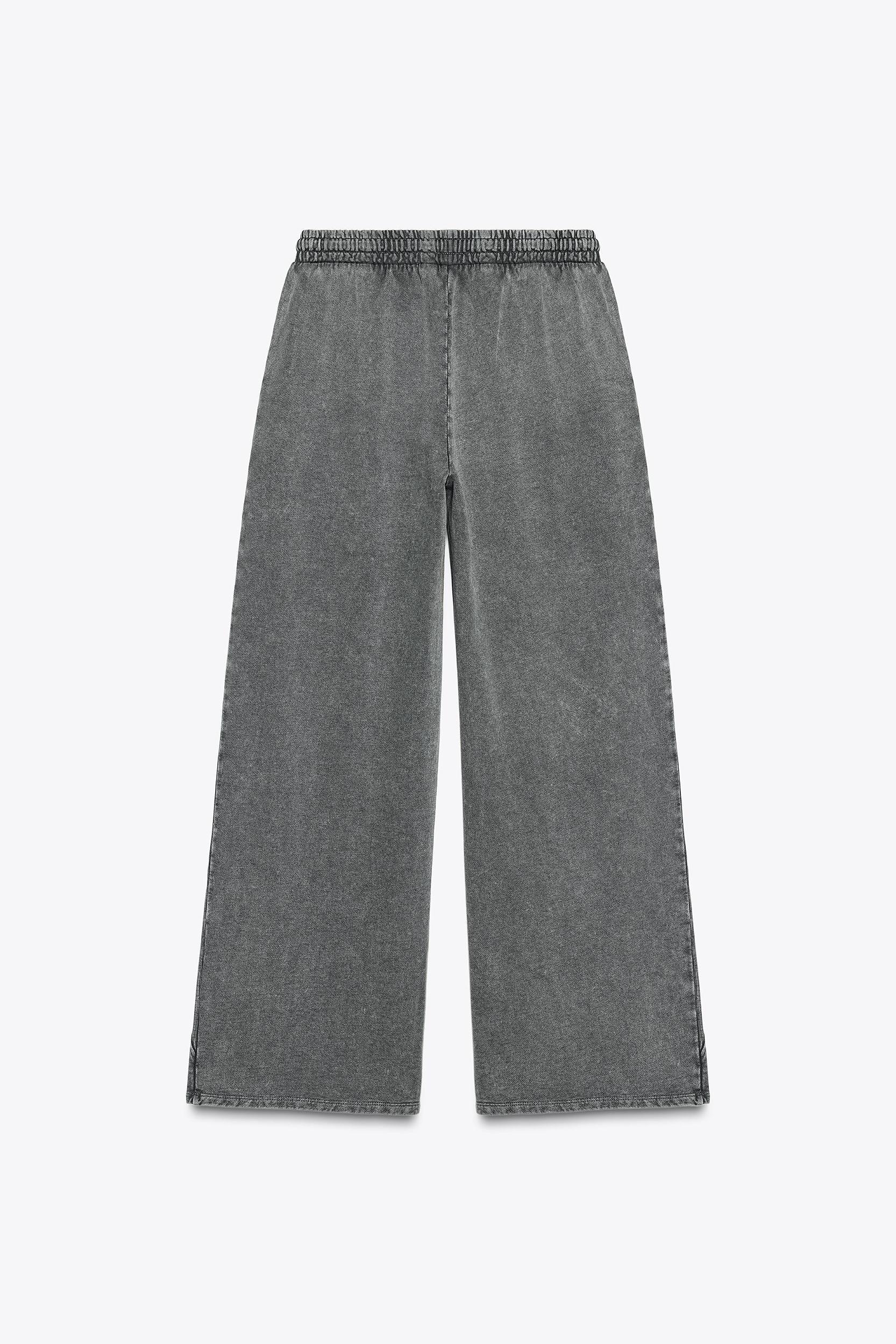 WASHED EFFECT PANTS Product Image
