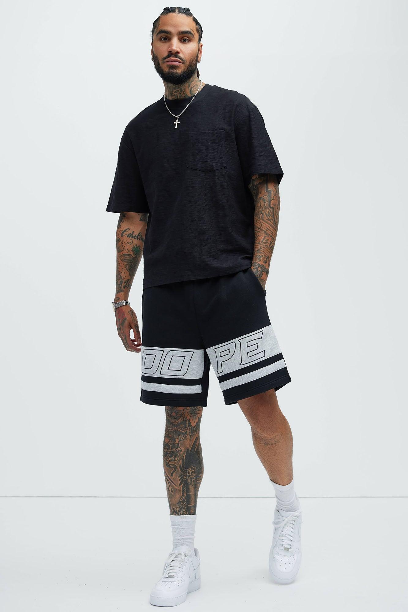 Tyson Dope Relaxed Sweatshorts - Black Product Image