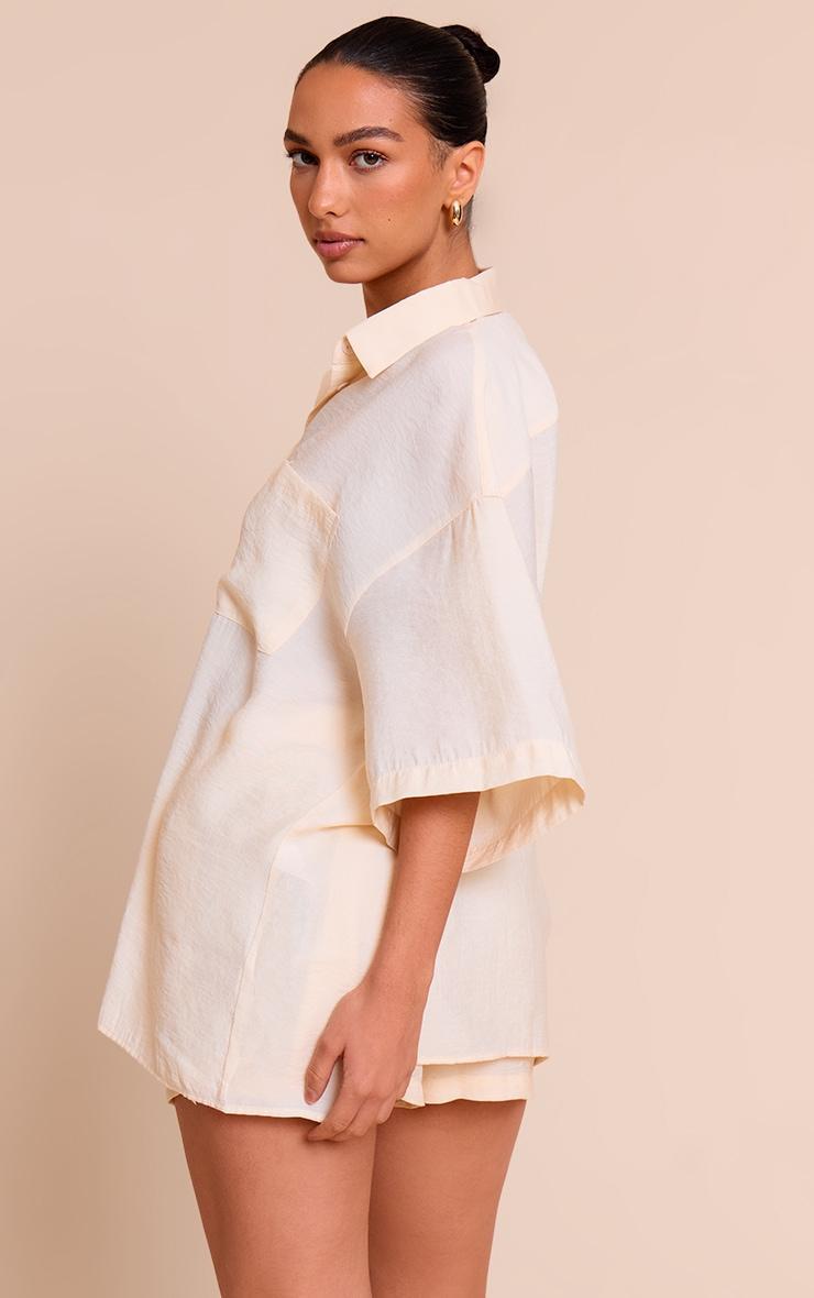 Cream Button Up Shirt Product Image