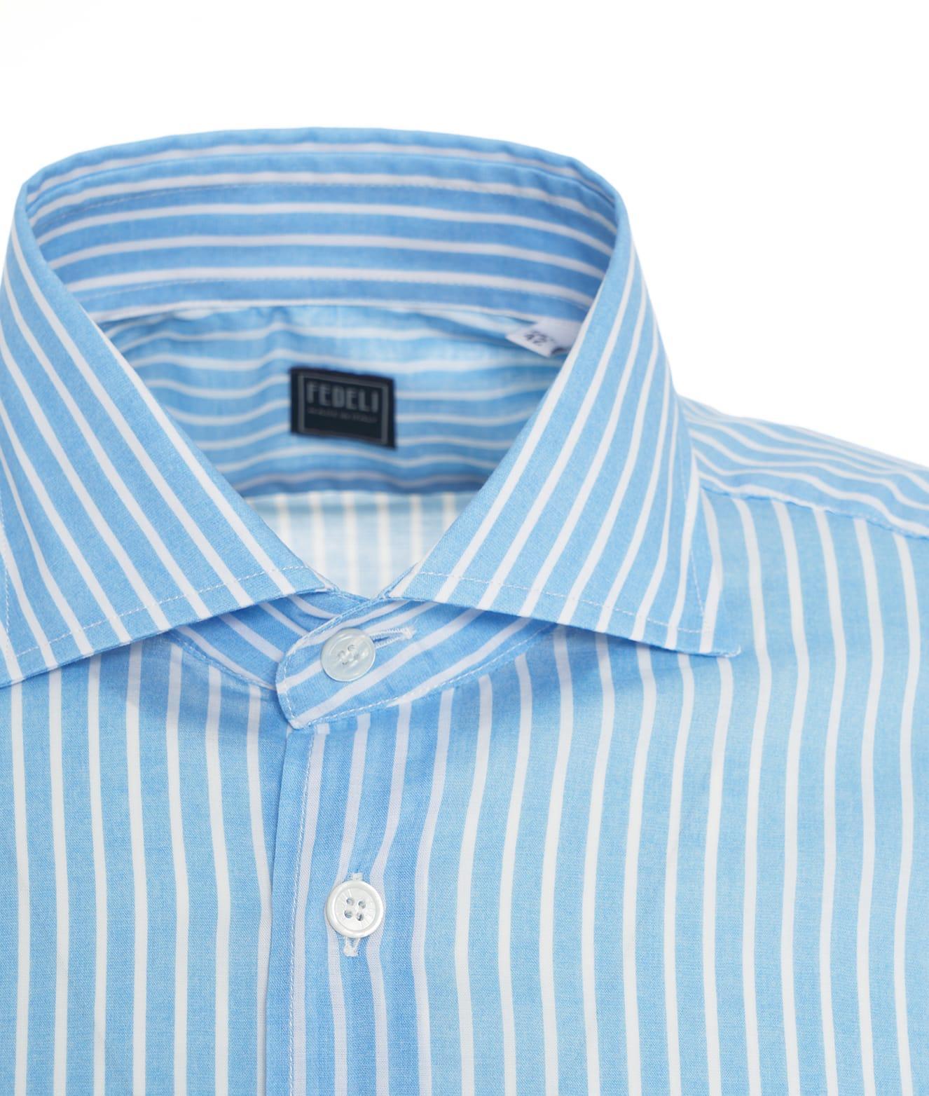 Fine cotton shirt with stripes Product Image