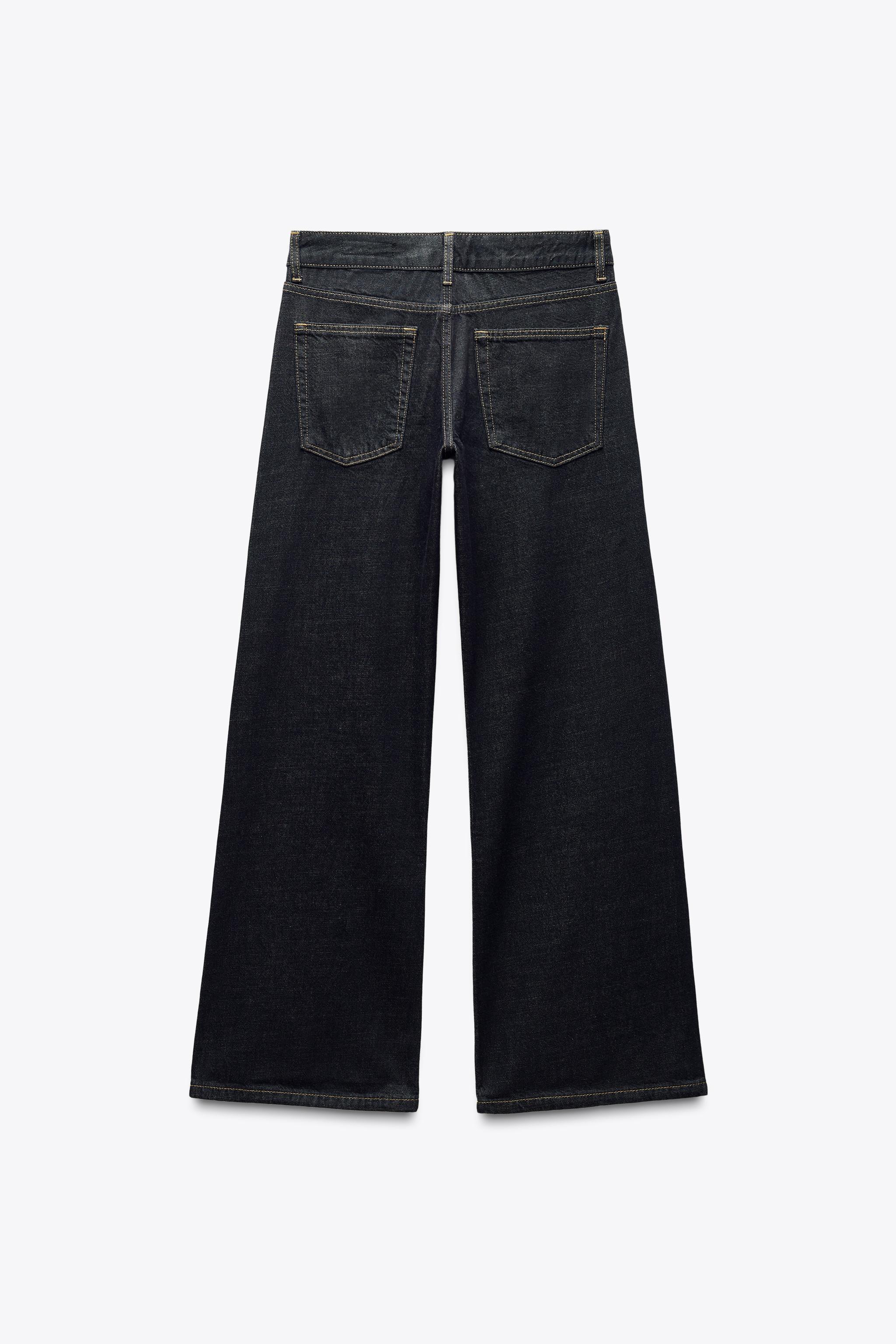 ZW COLLECTION WIDE LEG LOW RISE JEANS Product Image