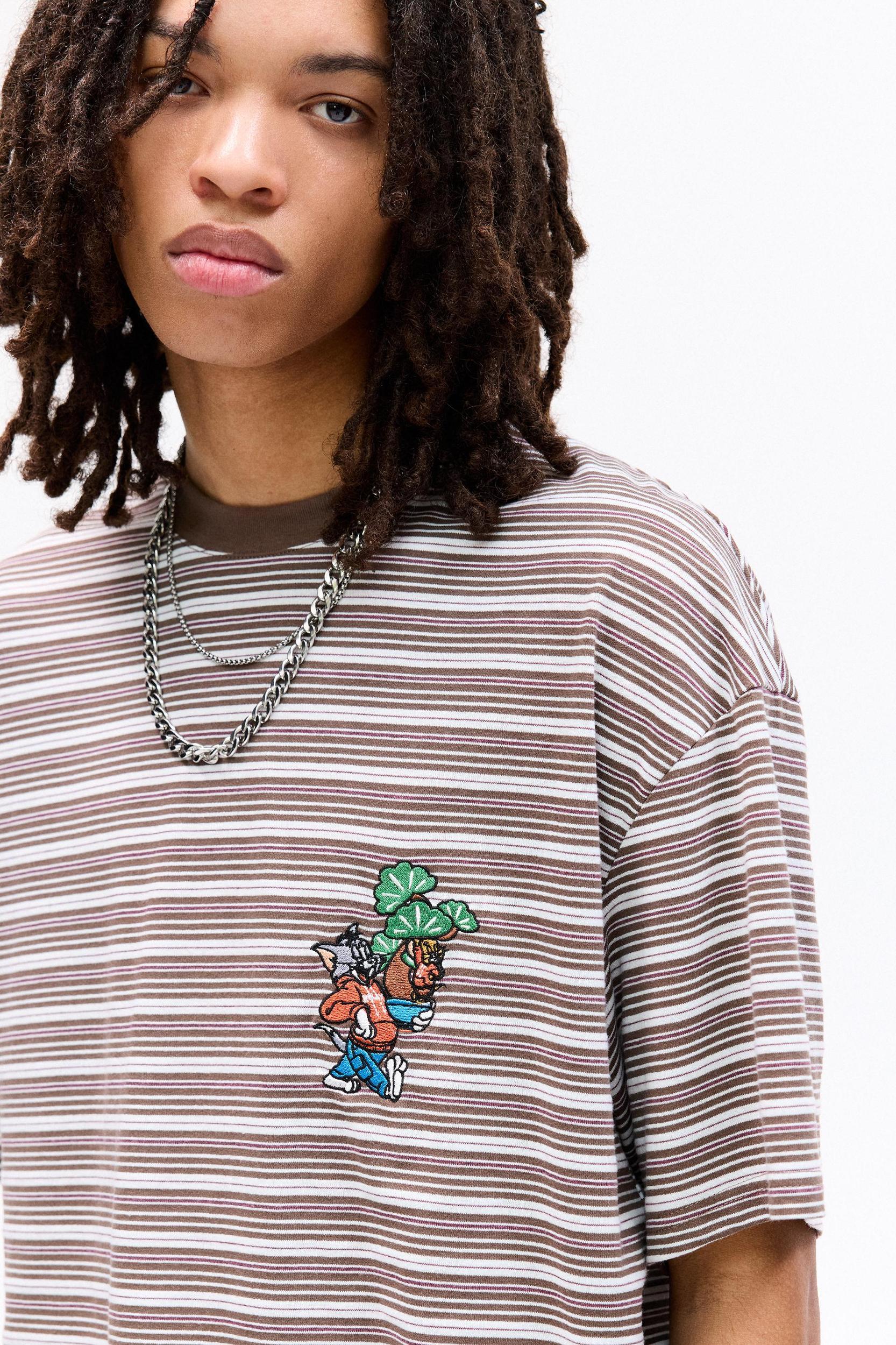 Tom & Jerry striped T-shirt Product Image