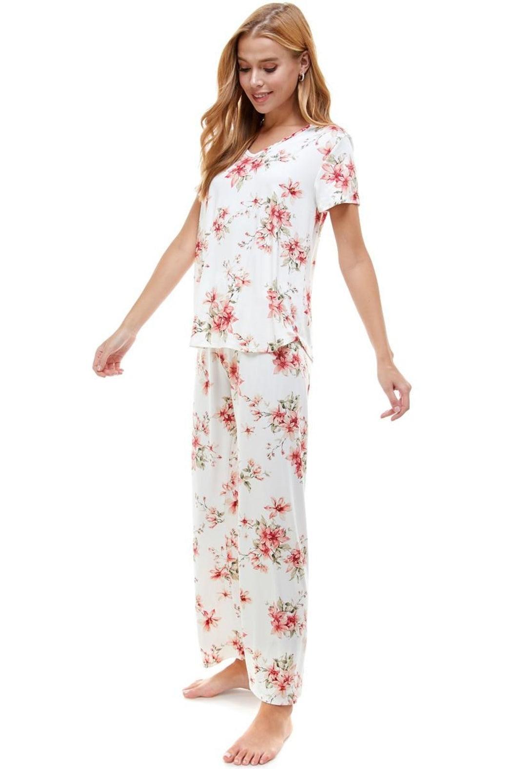 Lounge Wear Set Short Sleeve & Pants Matching Sets Product Image