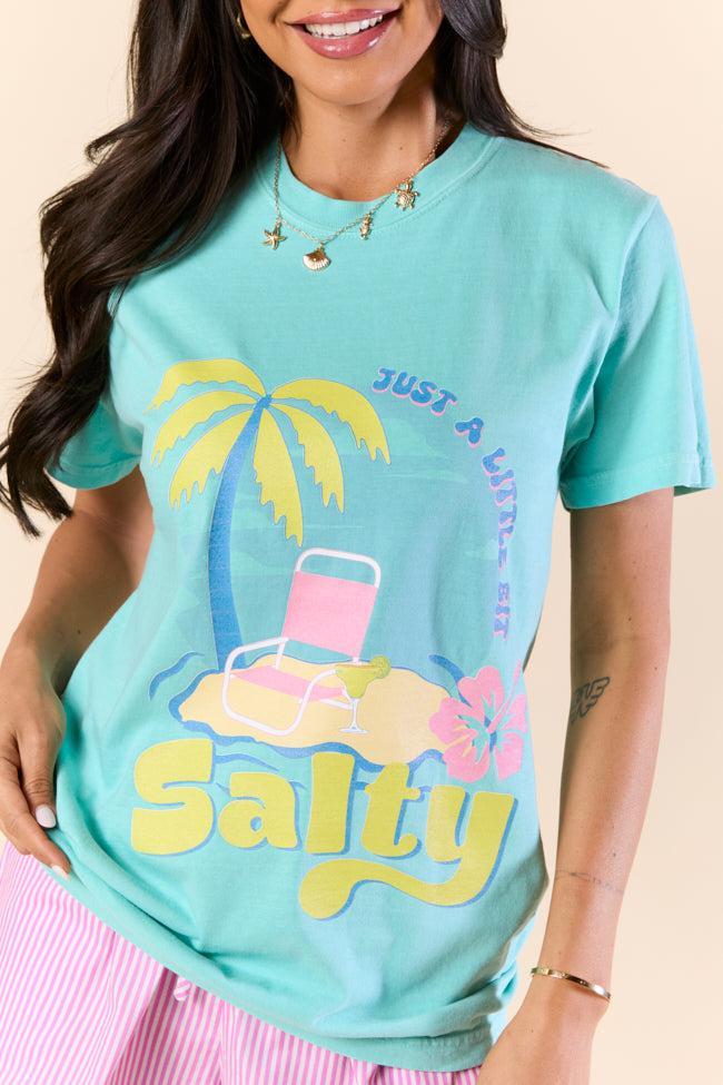 Just A Little Bit Salty Mint Graphic Tee Product Image