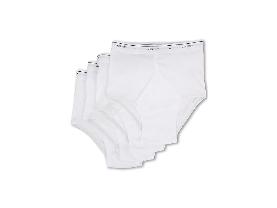 Mens Jockey 4-pack Classic Knit Full-Rise Briefs Product Image