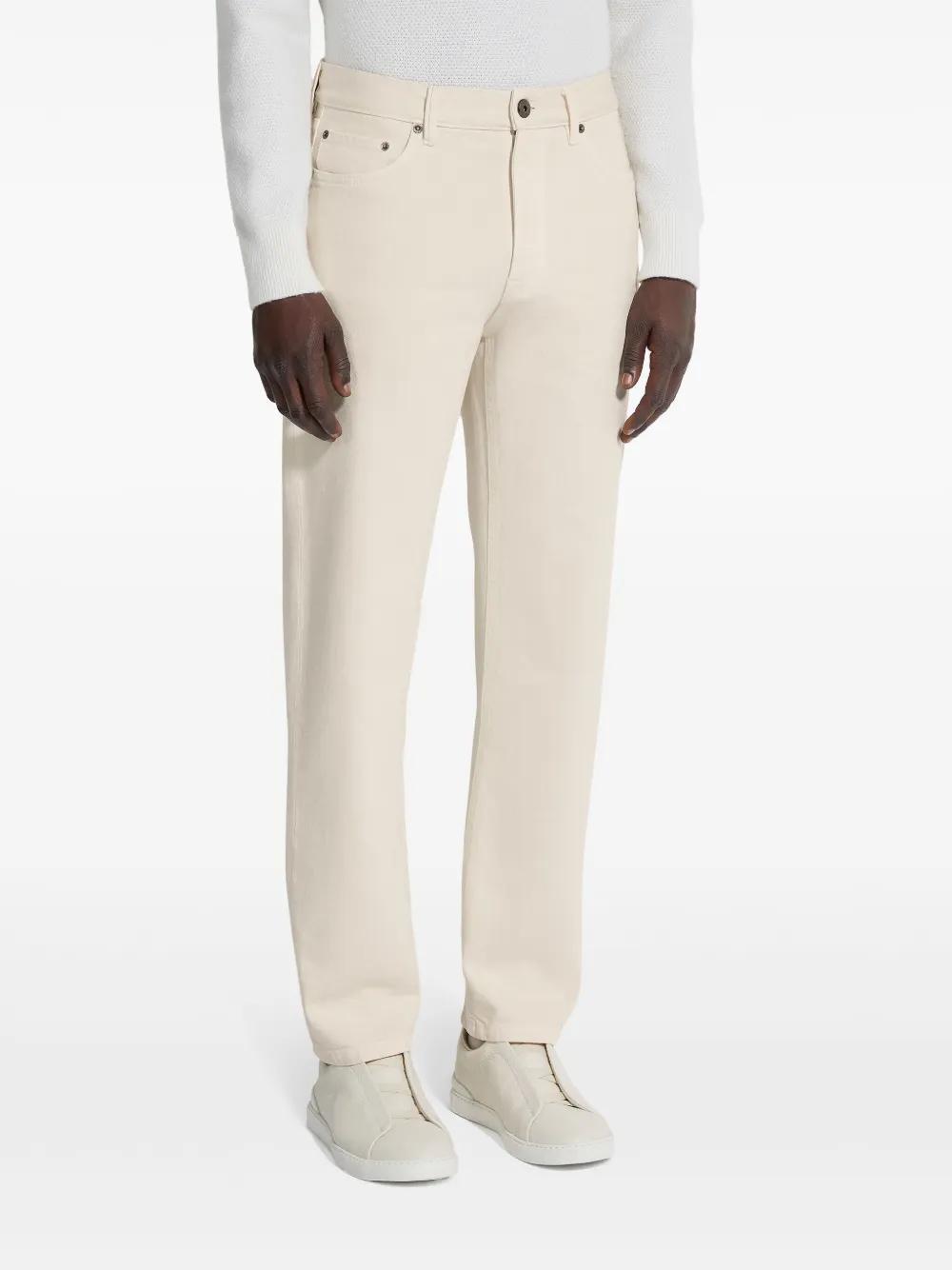 ZEGNA Roccia Jeans In White Product Image