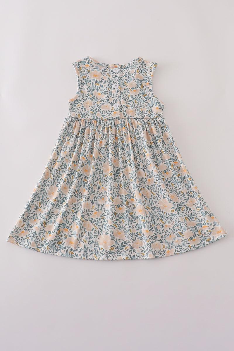 Bow applique print mom&me dress Product Image