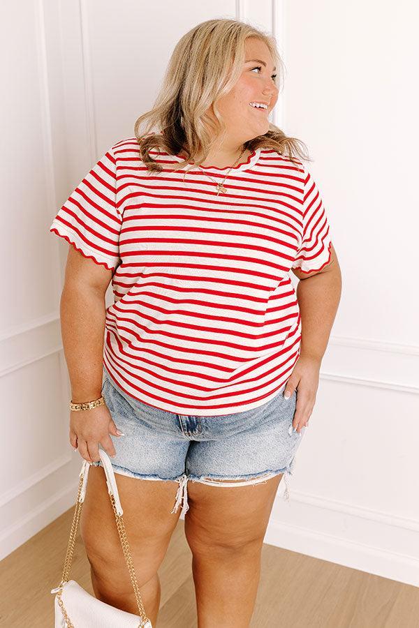 Dockside Charm Stripe Top Curves Product Image