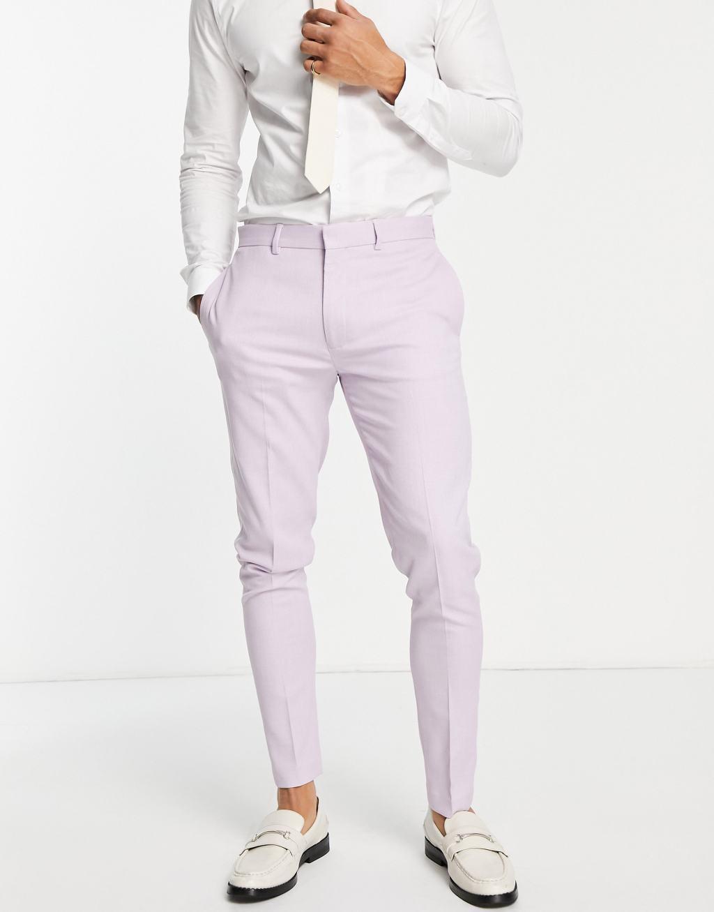 ASOS DESIGN wedding super skinny suit pants Product Image