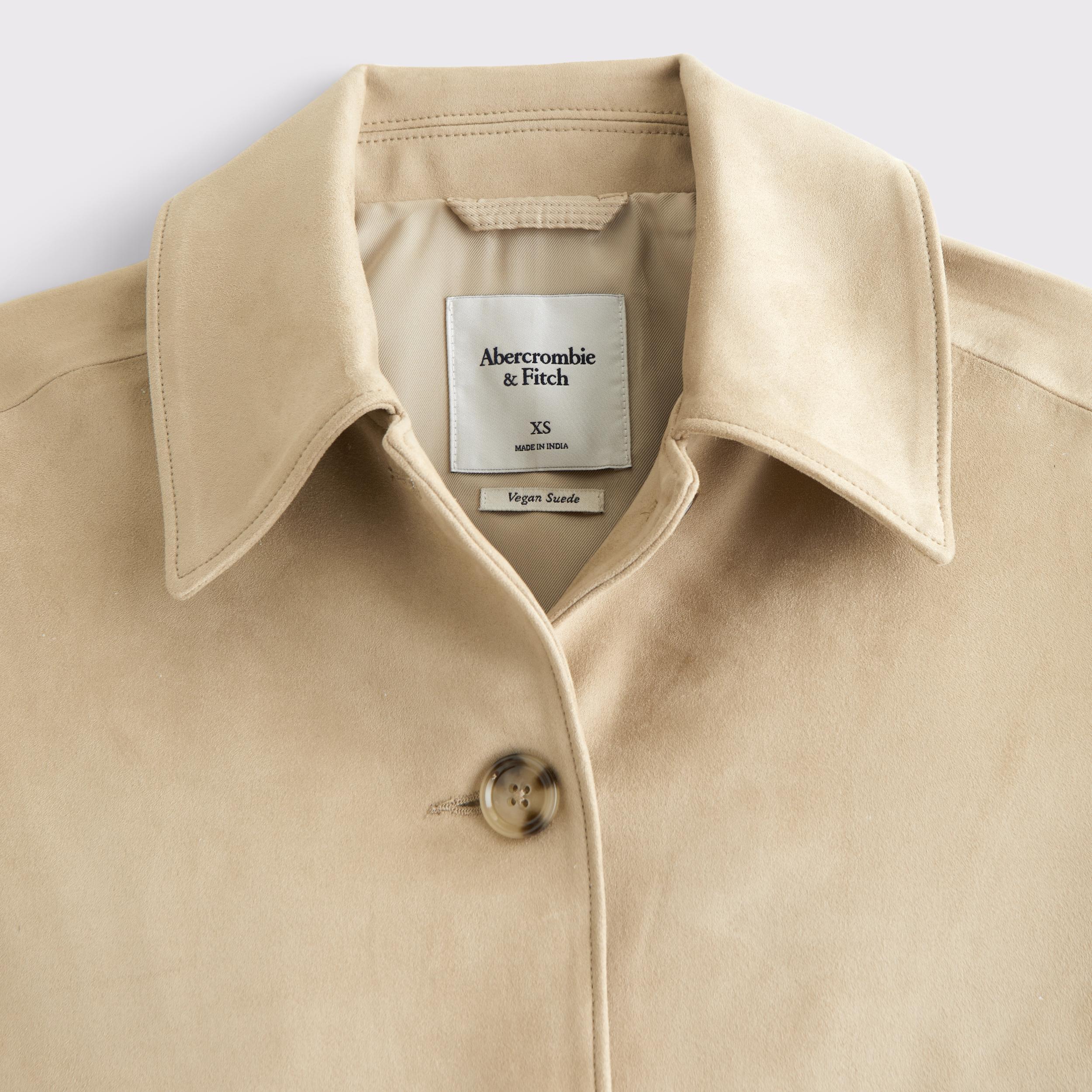 Vegan Suede Button-Through Jacket Product Image