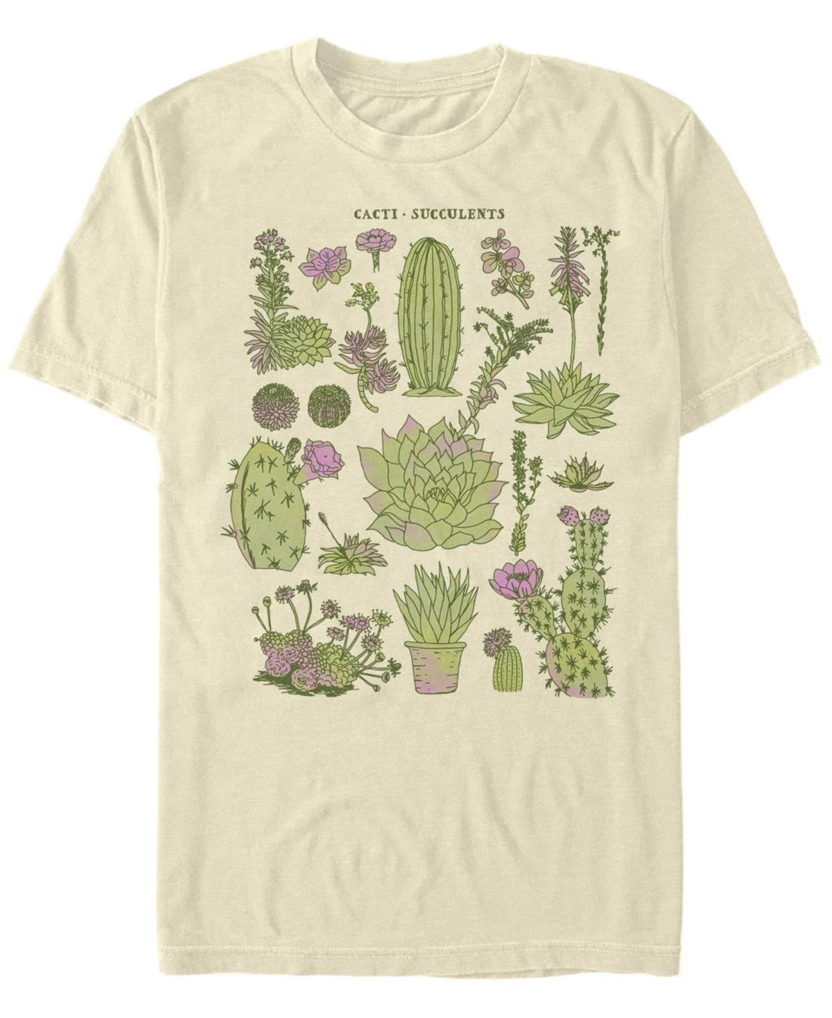 Mens Fifth Sun Cacti Chart Drawing Plants Tee Product Image