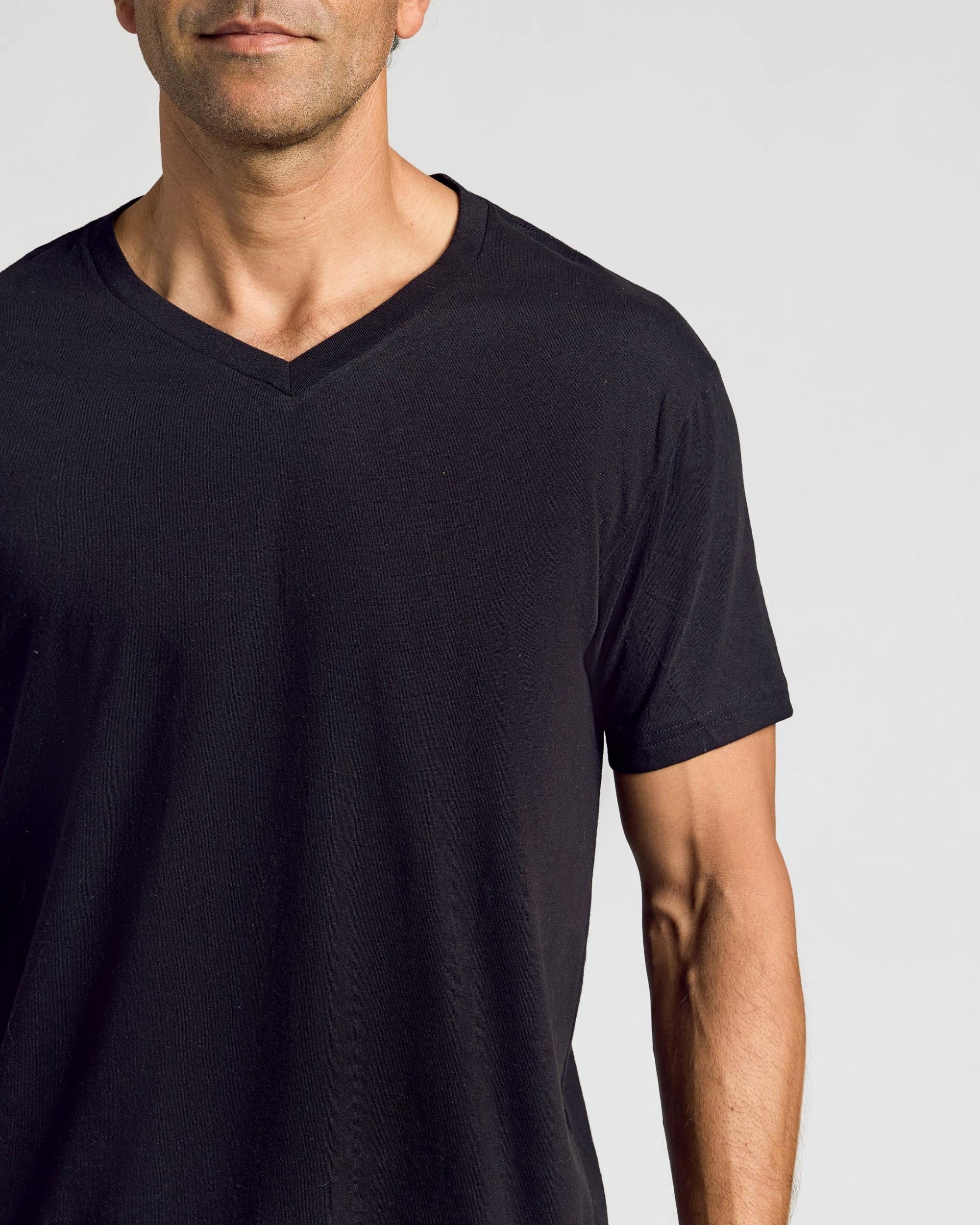 Black Classic V-Neck Product Image