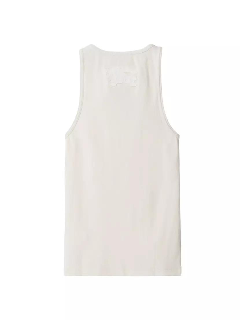 Logo Cotton Sleeveless T-Shirt Product Image