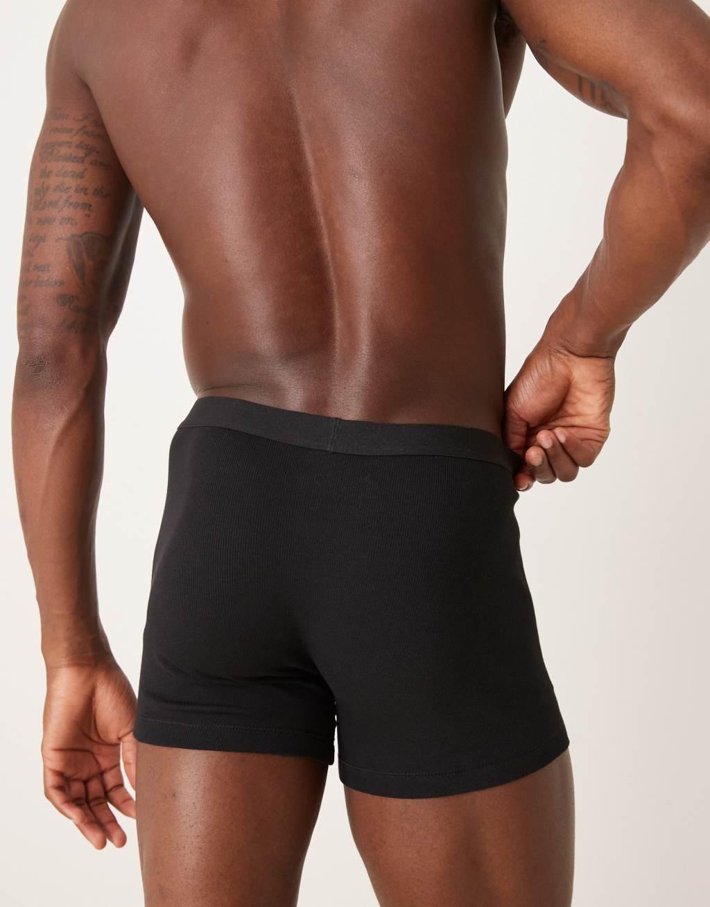 ASOS DESIGN capsule collection 2 pack briefs in black Product Image