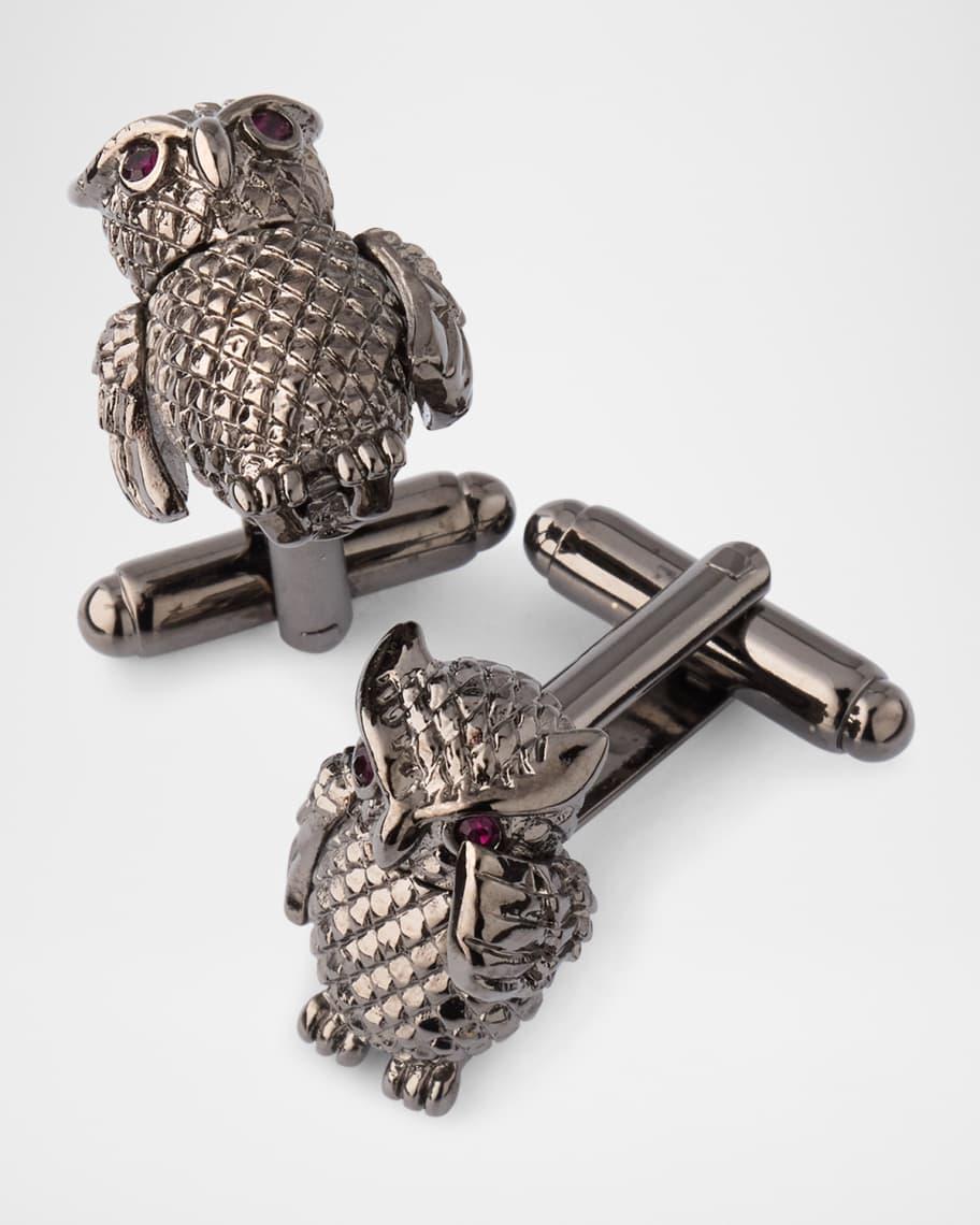 Men's Owl Moving Wings Cufflinks Product Image