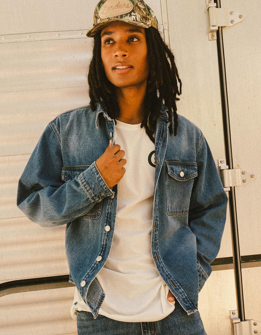 RSQ Mens Denim Overshirt - MEDIUM INDIGO Product Image