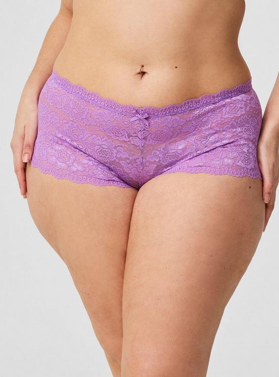 Lace Cheeky Panty With Open Gusset Product Image