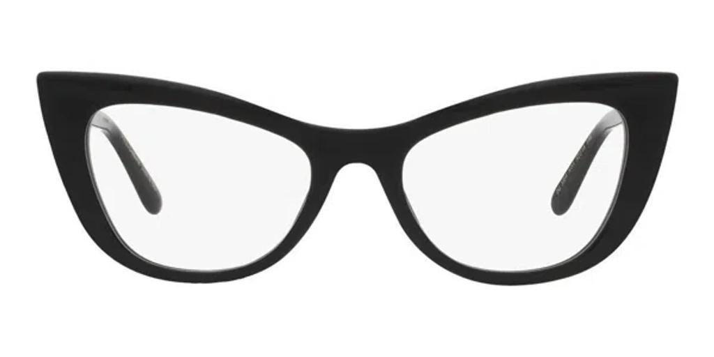 DOLCE & GABBANA Dg3354 501 54 Women's Cat-eye Eyeglasses - Black Frame Product Image