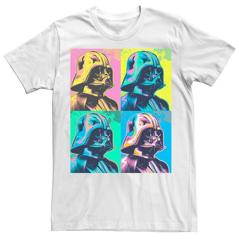 Men's Star Wars Darth Vader Colorful Portrait Panel Box Tee,  Product Image