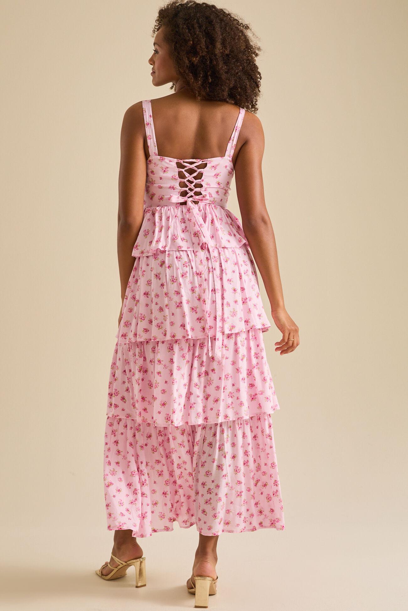 Rose Floral Maxi Dress Product Image