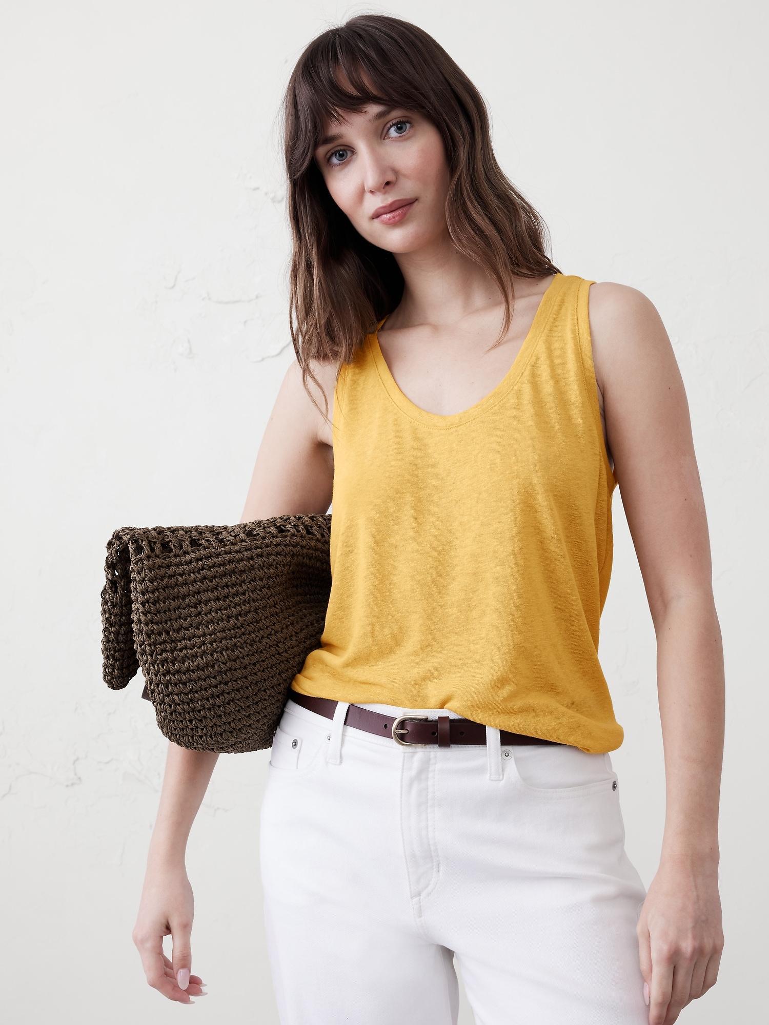 Linen-Blend Tank Product Image