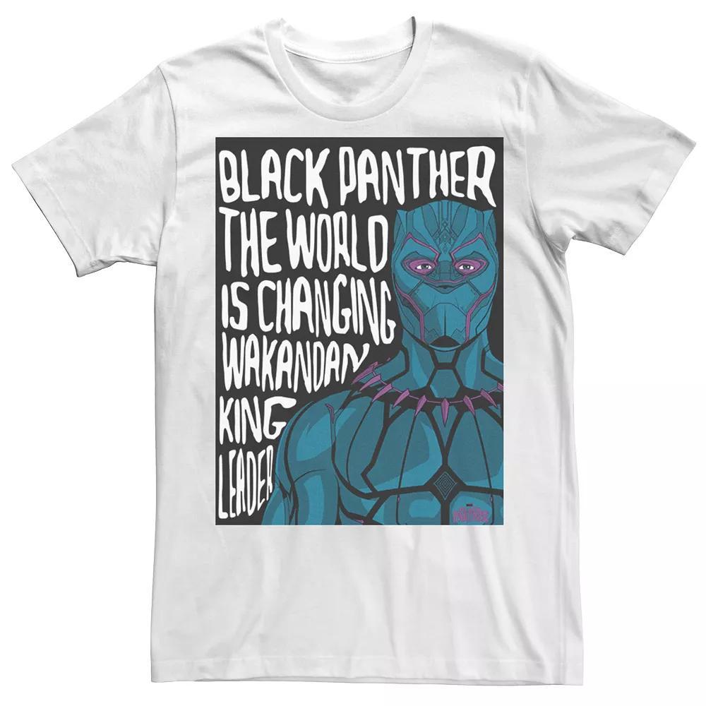 Men's Marvel Black Panther Changing World Graphic Tee, Size: Large, White Product Image
