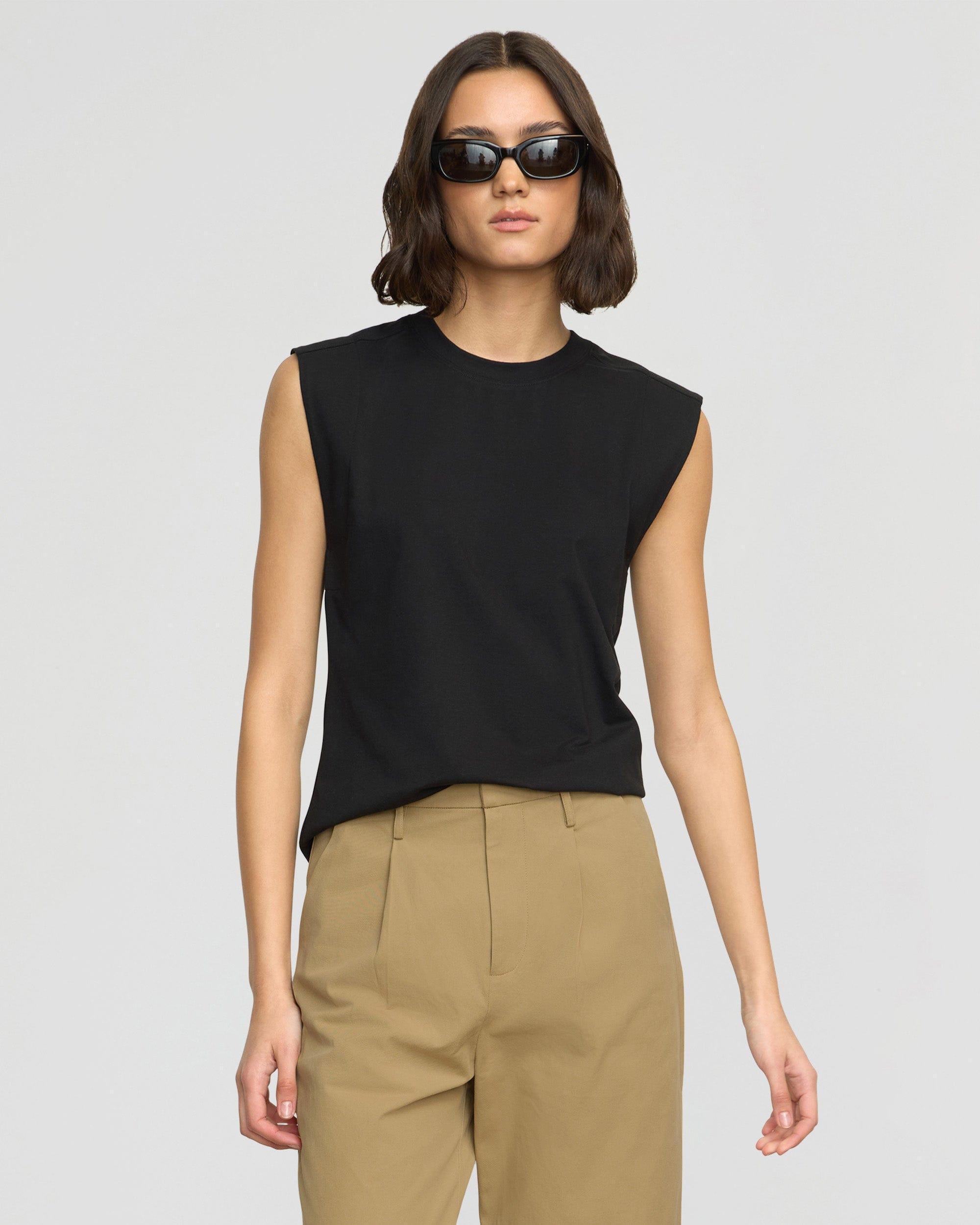 Nana Organic Cotton Structured-Shoulder Tee Product Image