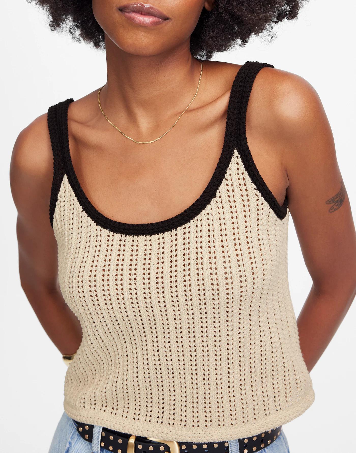 Open-Stitch Sweater Tank Product Image