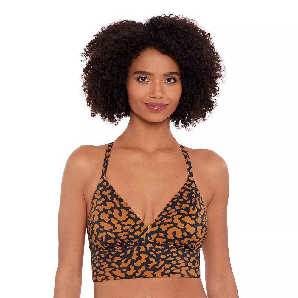 Women's Eco Beach Long Line Bralette Swim Top,  Product Image
