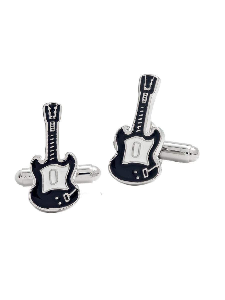 Mens Enamel Guitar Cufflinks Product Image