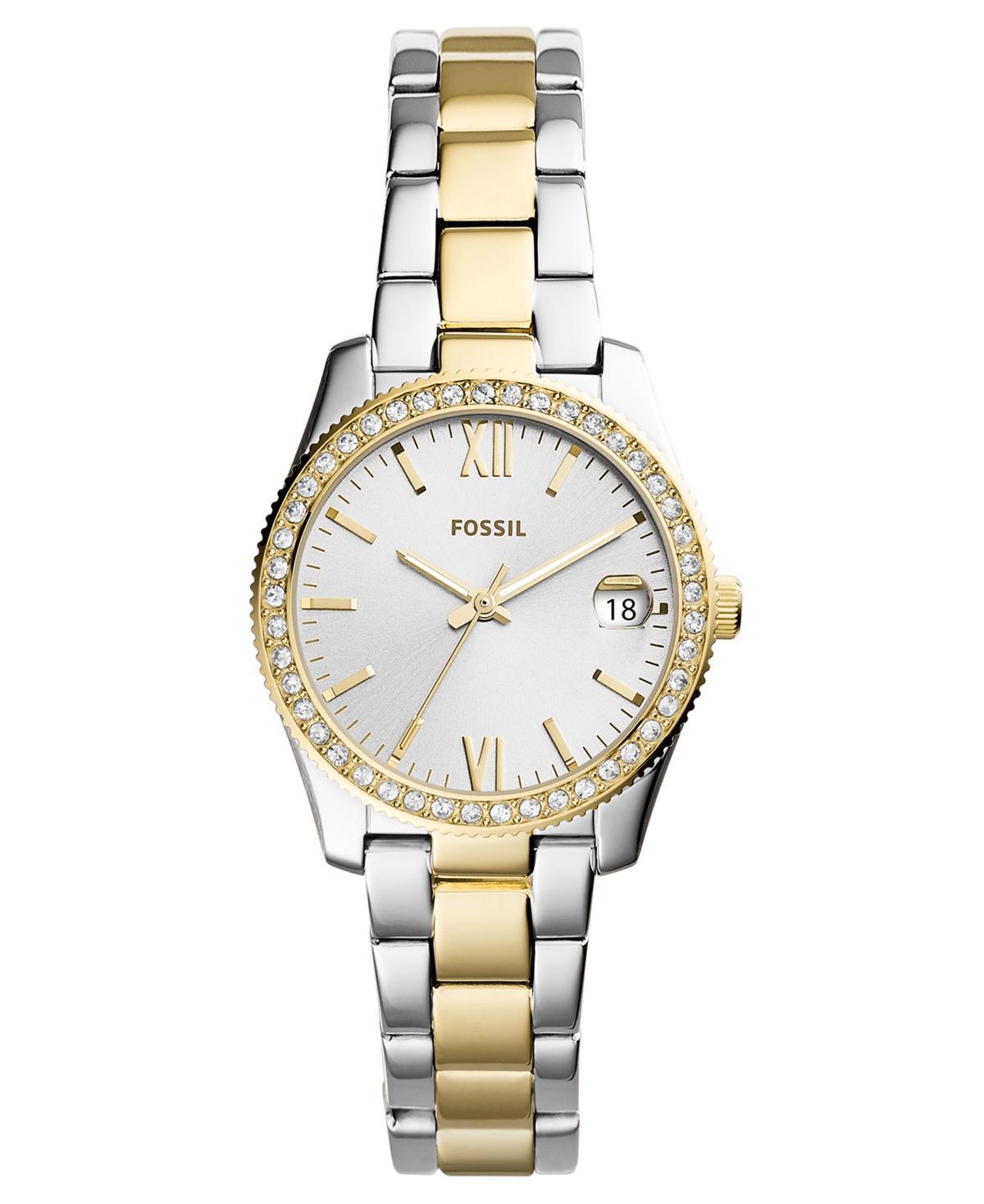 Fossil Scarlette Two Tone Analog  Date Bracelet Watch Product Image