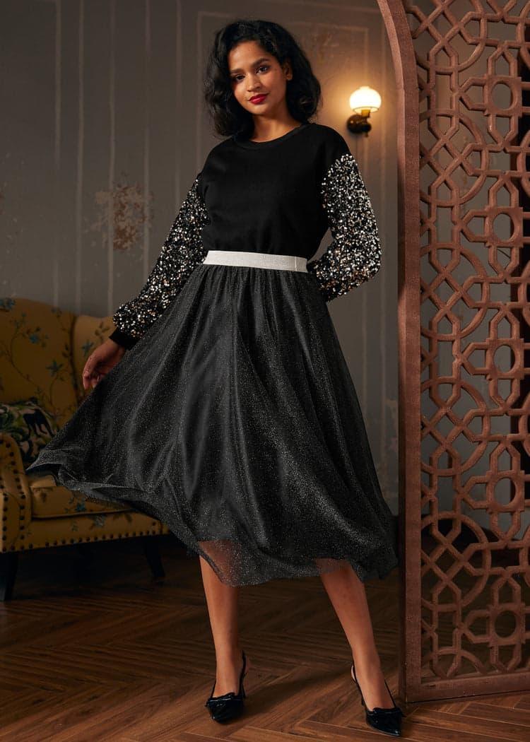 Dressed to Impress Sequin Sweatshirt Product Image