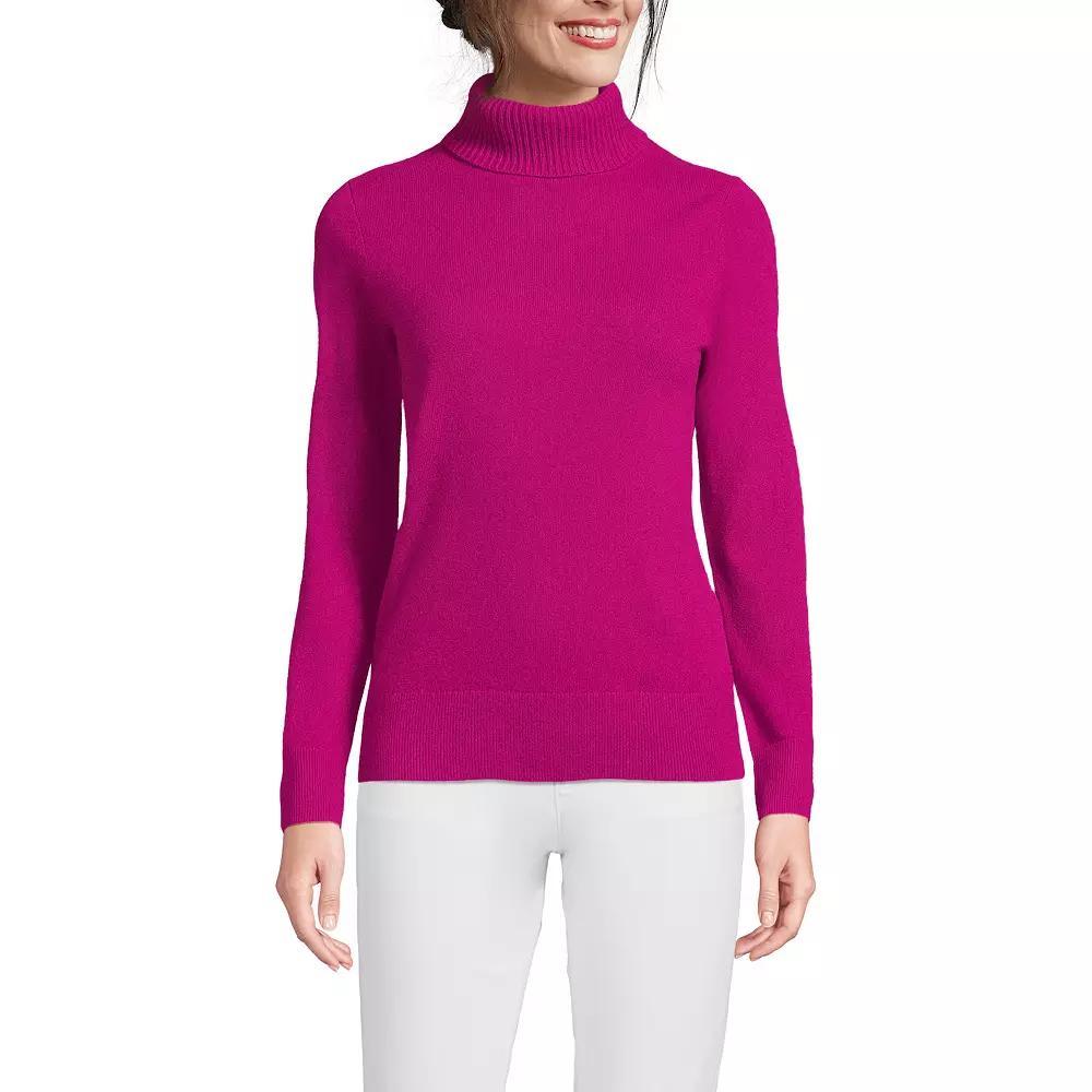 Women's Lands' End Turtleneck Cashmere Sweater,  Product Image