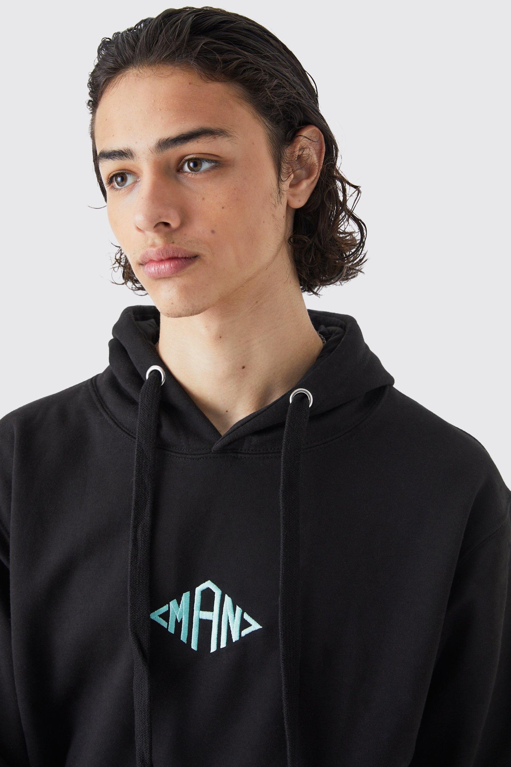 Man Oversized Heavyweight Hoodie | boohooMAN USA Product Image