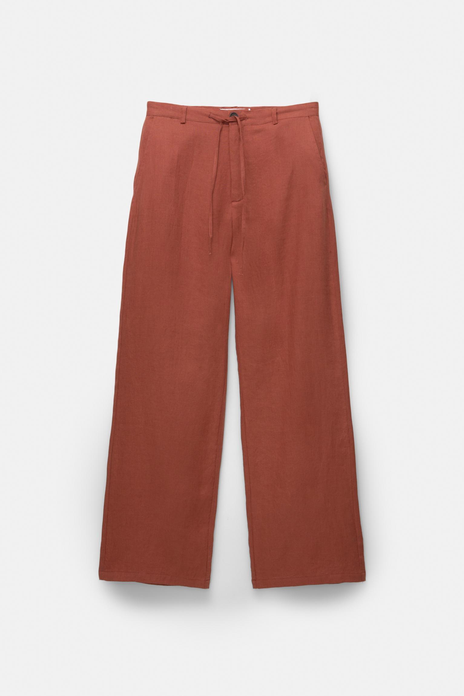 100% linen smart pants Product Image